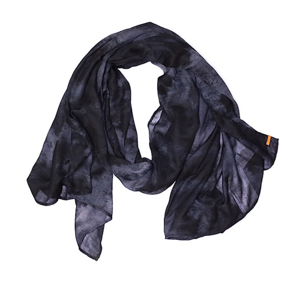 Lucy Black Print Scarf One Size - Picture 1 of 1